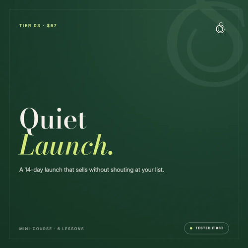 Quiet Launch